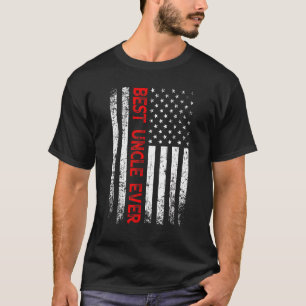 Camiseta Hombres Mejor Tío Que Nunca Bandera Estadounidense