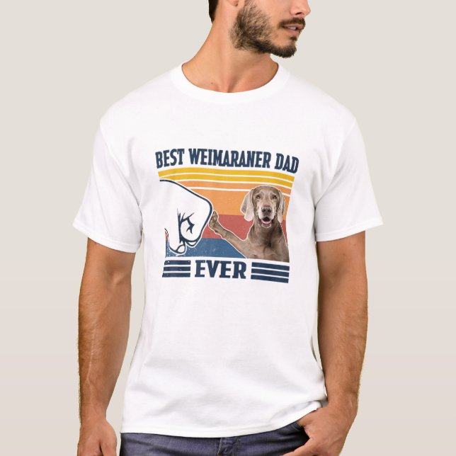 Camiseta Hombres Mejor Weimaraner Papá Nunca Funny Perro Lo (Anverso)