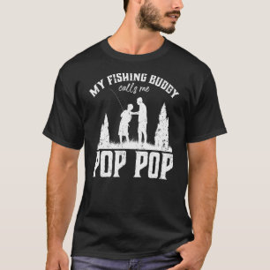 Camiseta Hombres, mi amigo pescador me llama abuelo pop Gra