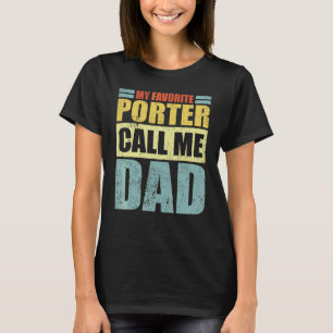 Camiseta Hombres Mi cervecero favorito me llama papá Día de