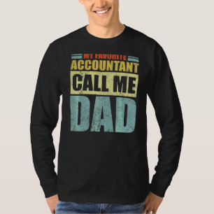 Camiseta Hombres, mi contable favorito me llama papá padre 