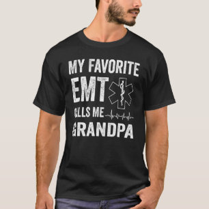 Camiseta Hombres, Mi Emblé Favorito Me Llama Abuelo Por Los