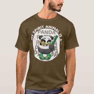 Camiseta Hombres Mi Espíritu Animal Es Un Amante De Panda G