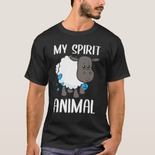 Camiseta Hombres Mi Espíritu Oveja Animal Yo Amo El Corazón
