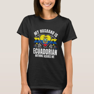 Camiseta Hombres Mi Esposo Es Patrimonio Del Orgullo Ecuato