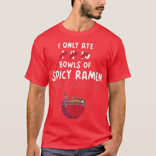 Camiseta Hombres Mi Furioso Ramen Gracioso Tazón Caliente C