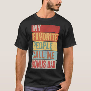 Camiseta Hombres, Mi Gente Favorita Me Llama Bono Papá Por