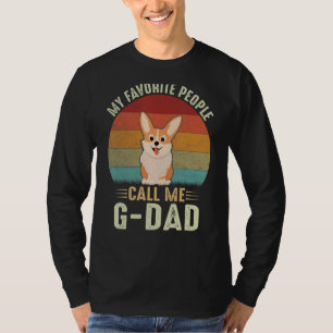 Camiseta Hombres Mi Gente Favorita Me Llama G Dad Cute Corg