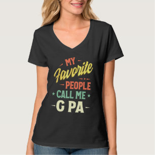 Camiseta Hombres, mi gente favorita me llama G Pa Vintage F
