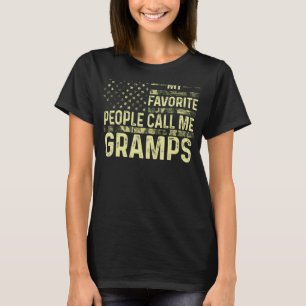Camiseta Hombres Mi Gente Favorita Me Llama Gramps Estadoun