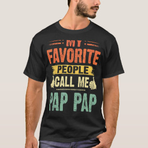 Camiseta Hombres Mi Gente Favorita Me Llama Pap Vintage Fa
