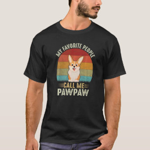 Camiseta Hombres Mi Gente Favorita Me Llama Pawpaw Lindo Co