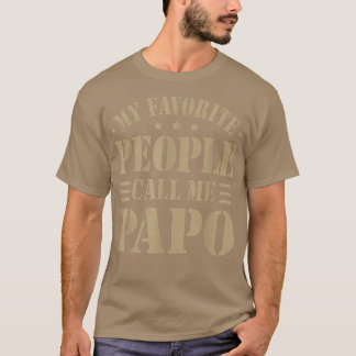 Camiseta Hombres, mi gente favorita, me llaman Papo Men's 