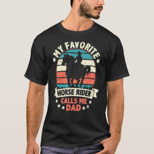 Camiseta Hombres, mi jinete favorito me llama papá, padres
