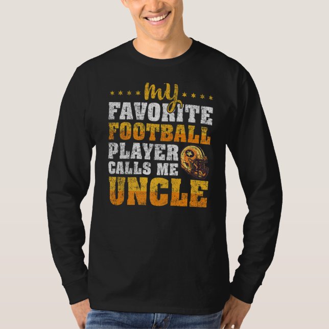 Camiseta Hombres Mi jugador favorito de fútbol me llama tío (Anverso)