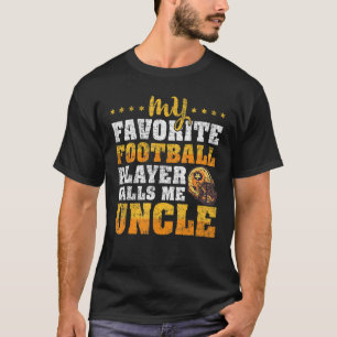 Camiseta Hombres Mi jugador favorito de fútbol me llama tío