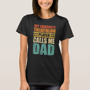 Camiseta Hombres Mi jugador favorito de Triatlón me llama p