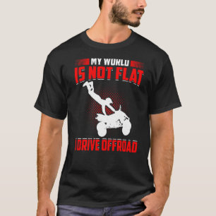 Camiseta Hombres Mi Mundo No Es Plano, Yo Conduzco Fuera De