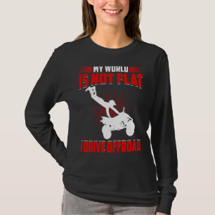 Camiseta Hombres Mi Mundo No Es Plano, Yo Conduzco Fuera De