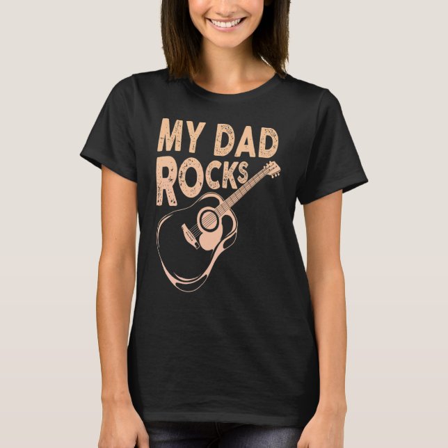 Camiseta Hombres Mi Papá Roza Cita Del Día Del Padre Dicien (Anverso)