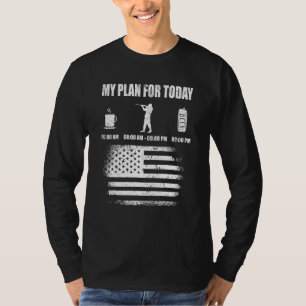Camiseta Hombres Mi Plan Para Hoy Cazador Caza Caza 1