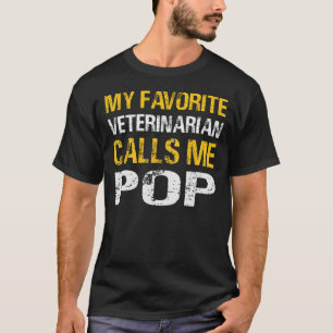 Camiseta Hombres Mi Veterinario Favorito Me Llama Gato