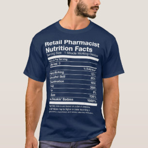 Camiseta Hombres Minoristas Farmacéuticos Nutrición Hecho