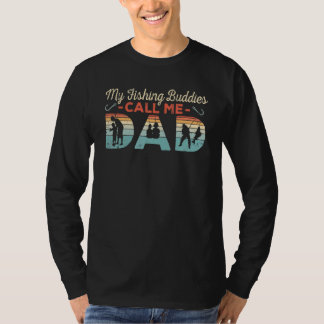 Camiseta Hombres Mis Budistas Pescadores Me Llaman Dad Fish