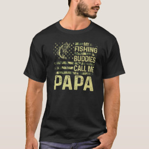 Camiseta Hombres, mis compañeros de pesca, me llaman papá F