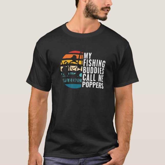 Camiseta Hombres, mis compañeros de pesca me llaman pescado (Anverso)