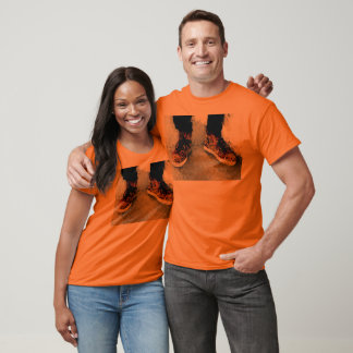 Camiseta Hombres Moda Spike Sneakers T Shirt