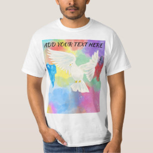 Camiseta Hombres Modernos Coloridos Salpicaduras de Verano 