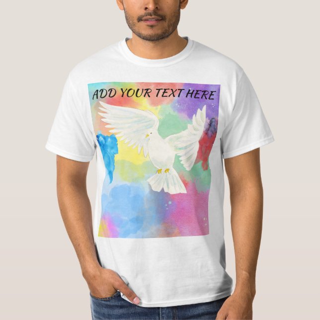 Camiseta Hombres Modernos Coloridos Salpicaduras de Verano  (Anverso)