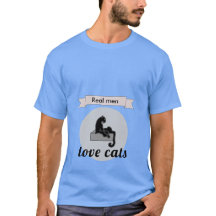 Hombres modernos divertidos adoran los gatos azul