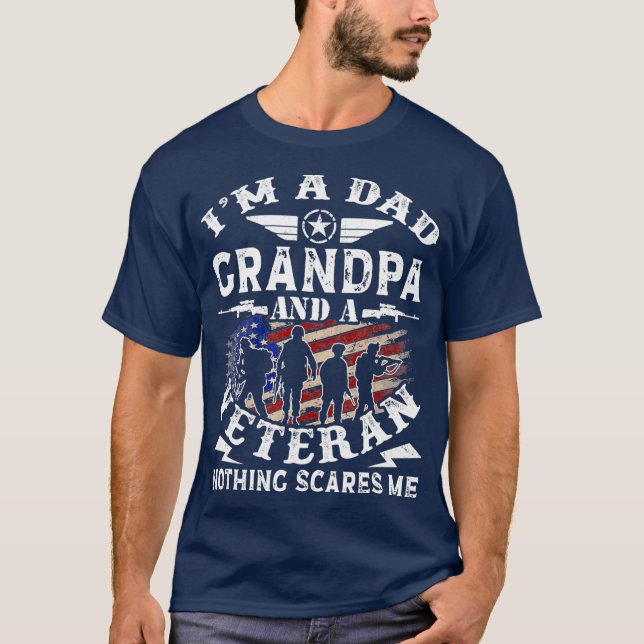 Camiseta Hombres Molestos Por El Día Del Veterano Del Abuel (Anverso)