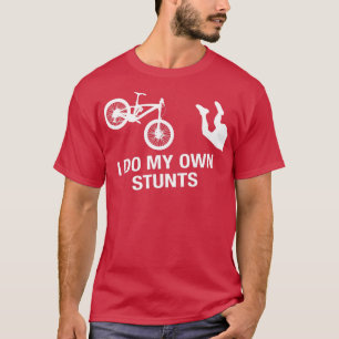 Camiseta Hombres Montaña Bike Hago Mi Propia Lesiones Graci
