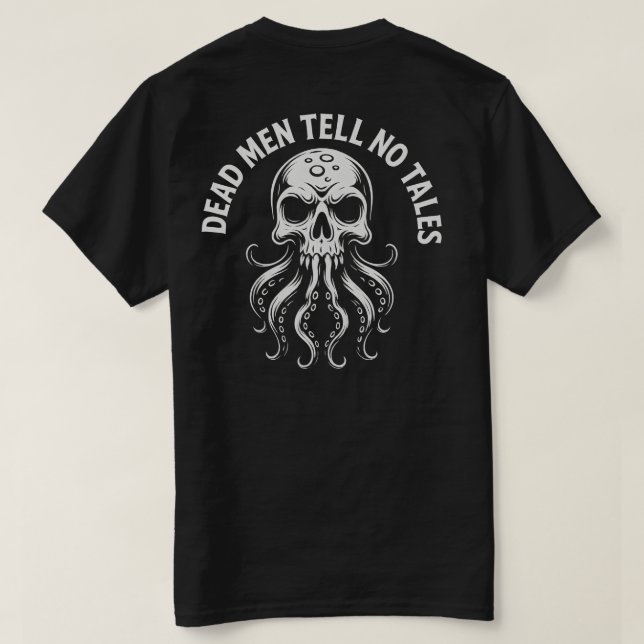Camiseta Hombres muertos no dicen nada de diseño pirata (Reverso del diseño)