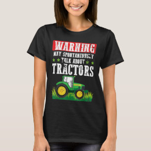 Camiseta Hombres Mujeres Agricultoras Advertencia Espontáne