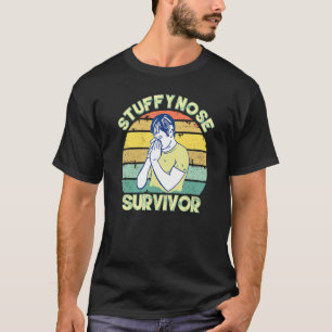 Camiseta hombres mujeres Antiguo Nariz Tapada Superviviente