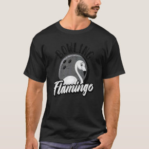 Camiseta Hombres Mujeres Bowling Flamingo Animal Bird 2