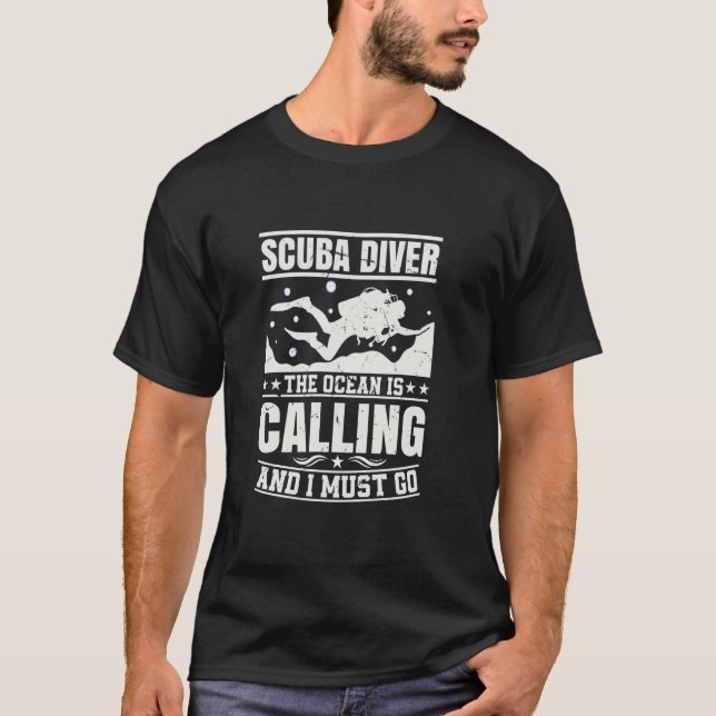 Camiseta Hombres Mujeres Buceadores Buceo (Anverso)