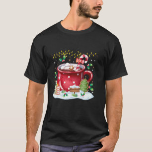 Camiseta Hombres Mujeres Café Candy Cane Gingerbread Cookie