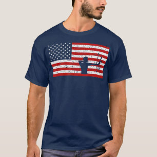 Camiseta Hombres mujeres con la bandera de los Estados Unid
