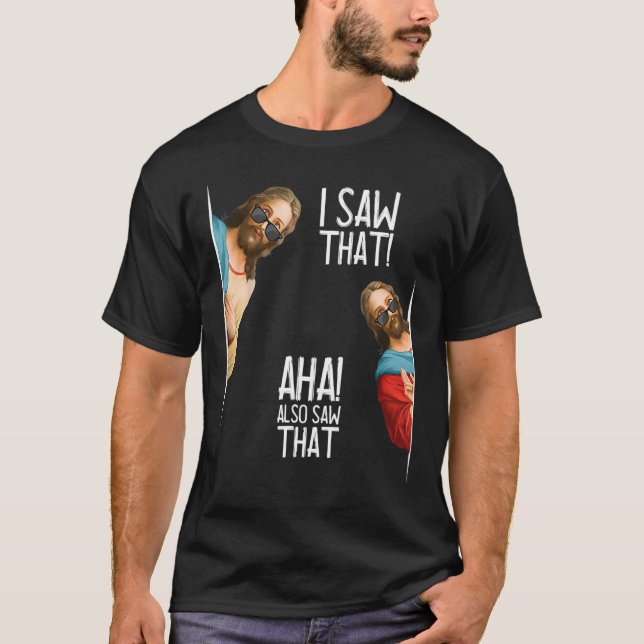 Camiseta Hombres Mujeres Cristianas Vi Que Aha También Vio  (Anverso)