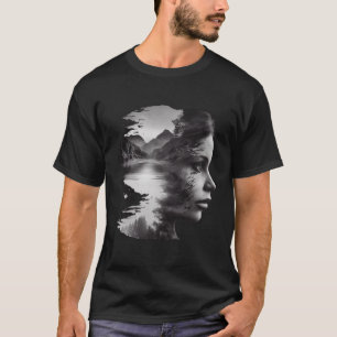 Camiseta Hombres mujeres de doble exposición hombres de sex