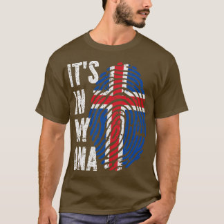 Camiseta Hombres mujeres de la bandera de Islandia en mi AD