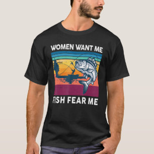 Camiseta Hombres Mujeres De La Pesca Que Quieren Que Pase M