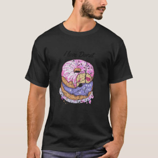 Camiseta Hombres Mujeres De Oro Me Encanta Donuts De Rocico