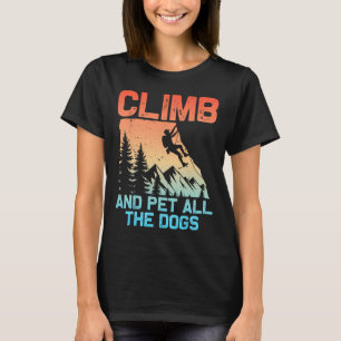Camiseta Hombres Mujeres Divertidos Escalada en Roca Escala