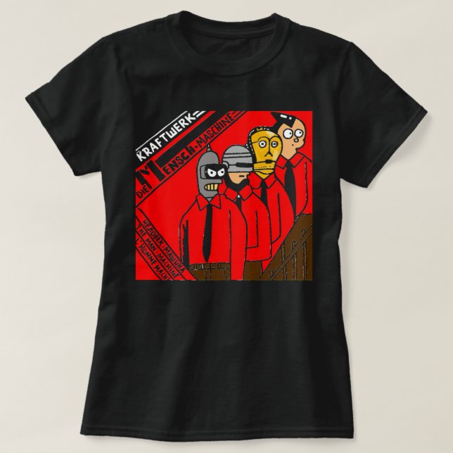 Camiseta Hombres Mujeres Electrónica Kraftwerk Música Funny (Diseño del anverso)